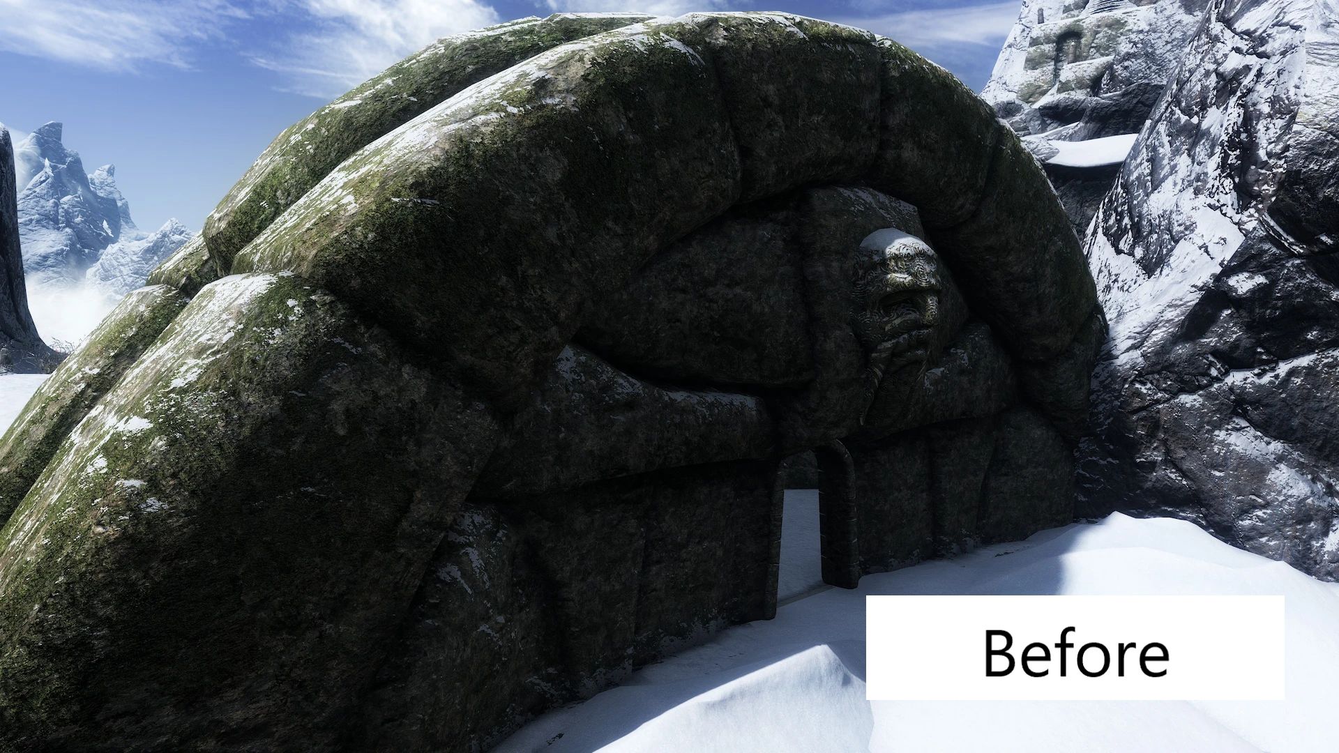 Edmond's Snowy Improvments for Rudys HQ Nordic Ruin Retexture mod for The Elder Scrolls V: Skyrim Special Edition