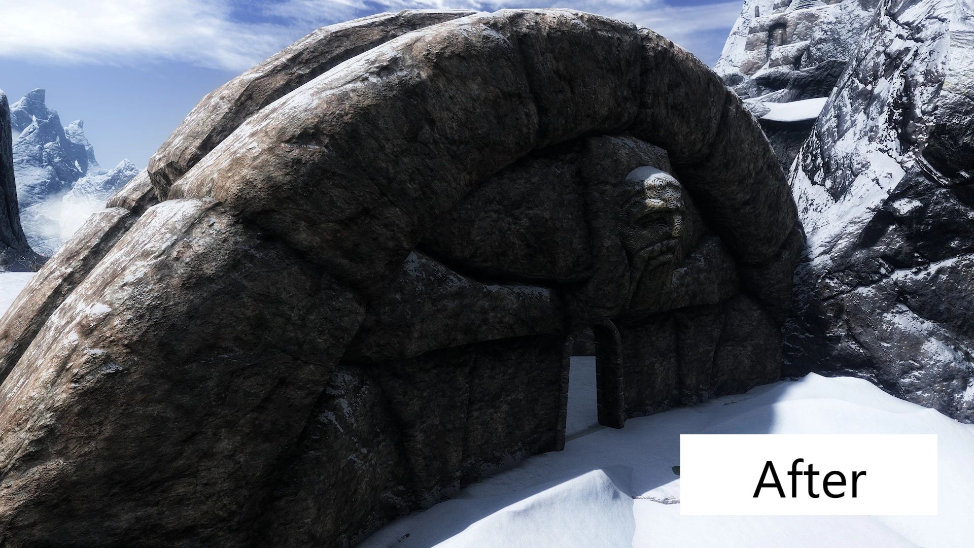 Edmond's Snowy Improvments for Rudys HQ Nordic Ruin Retexture mod for The Elder Scrolls V: Skyrim Special Edition