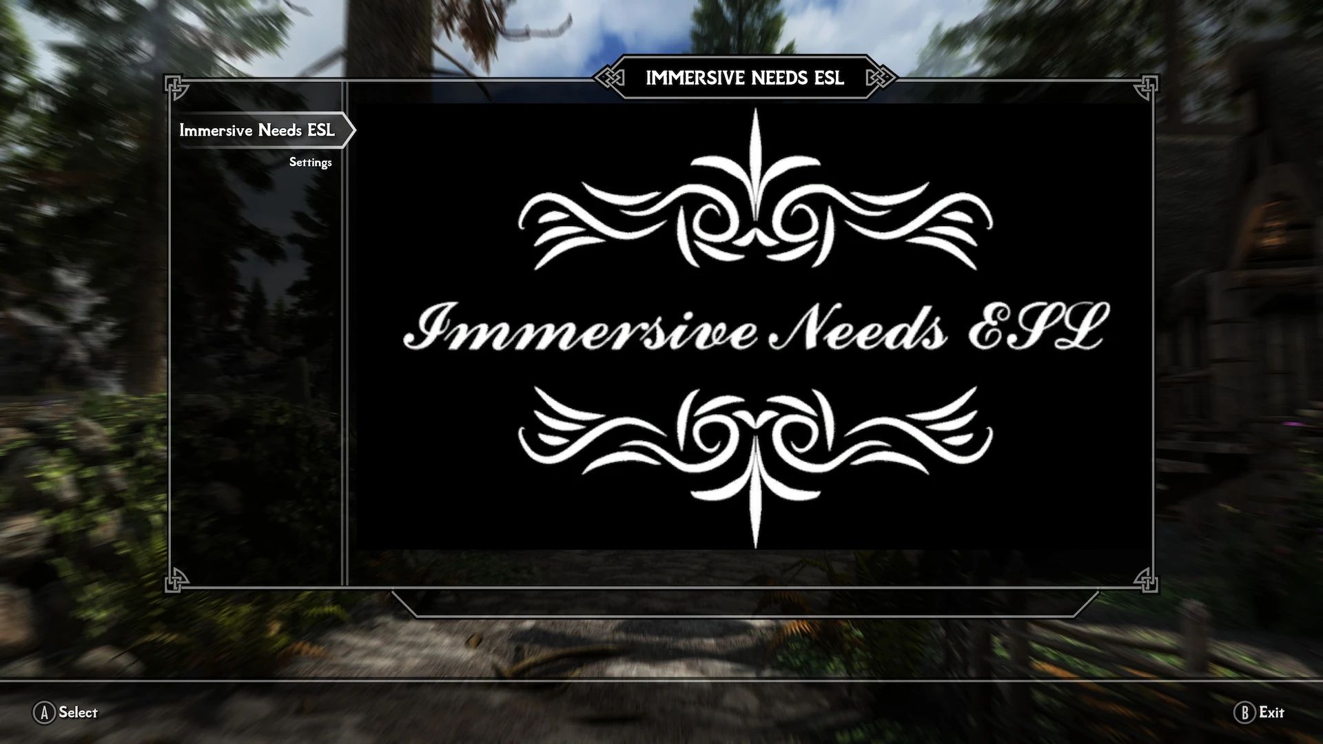 Edmond's Immersive Needs ESL - Light Weight SPID and KID Needs Mod for the Future mod for The Elder Scrolls V: Skyrim Special Edition