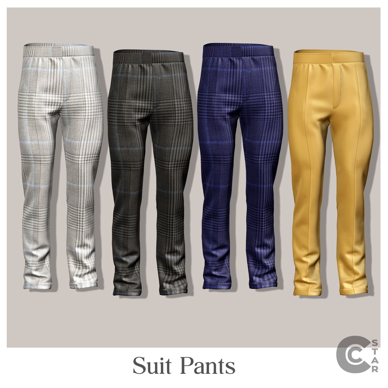 Male Suit Pants mod for The Sims 4 