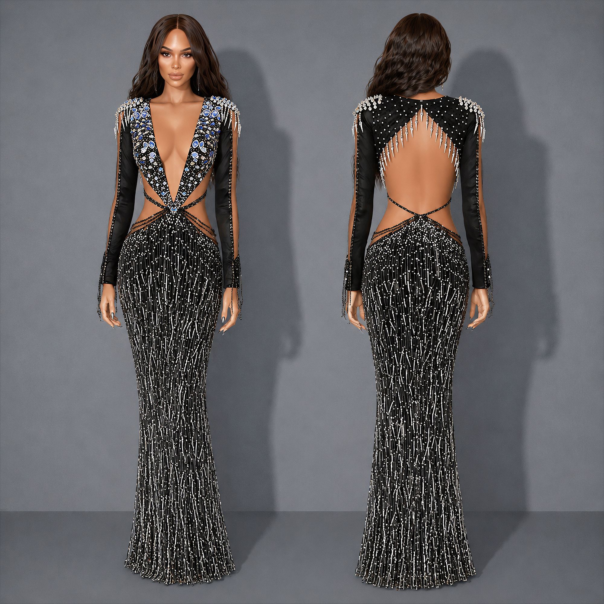 Queen Crystal Gown mod for The Sims 4 