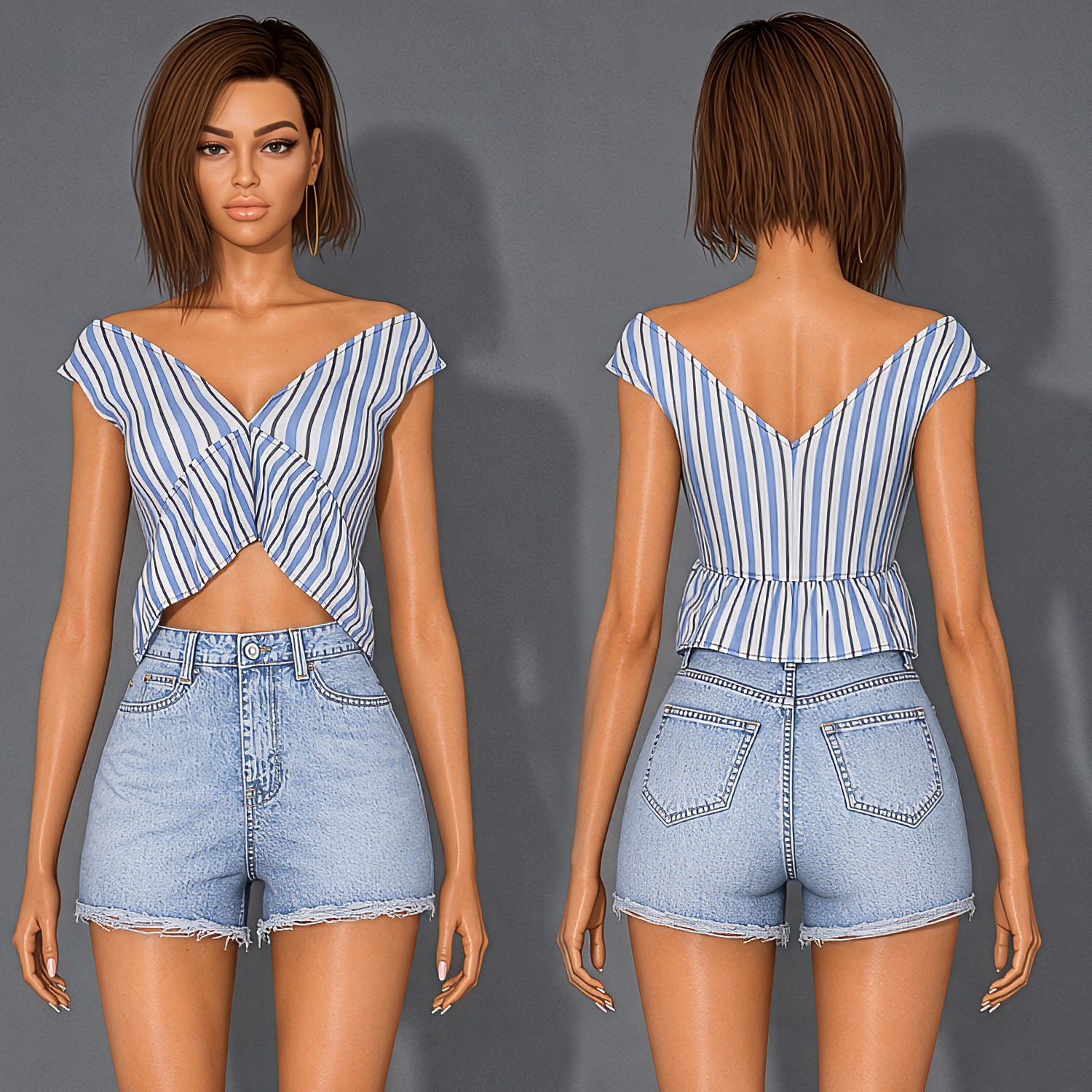 Spring Summer Top mod for The Sims 4 