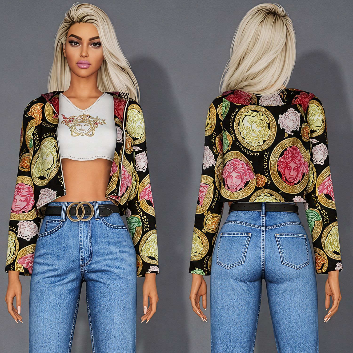 Crop Top With Jacket mod for The Sims 4 
