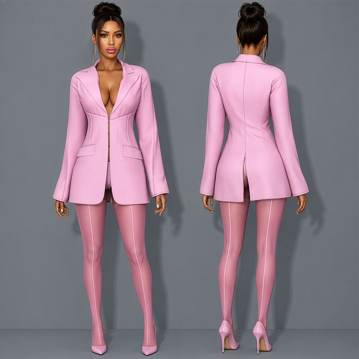 Blazer Dress mod for The Sims 4 