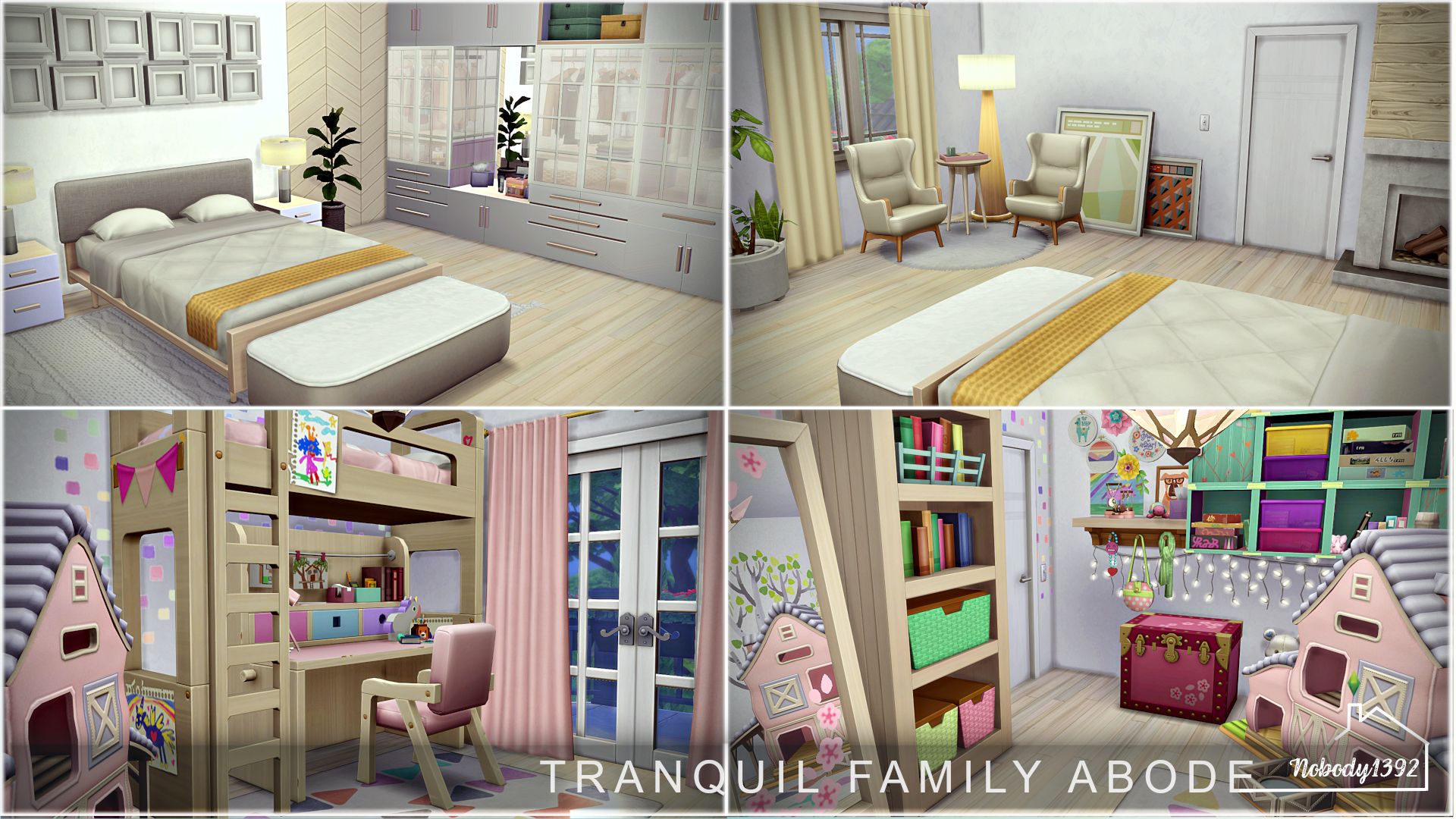 Tranquil Family Abode (No CC!) mod for The Sims 4 