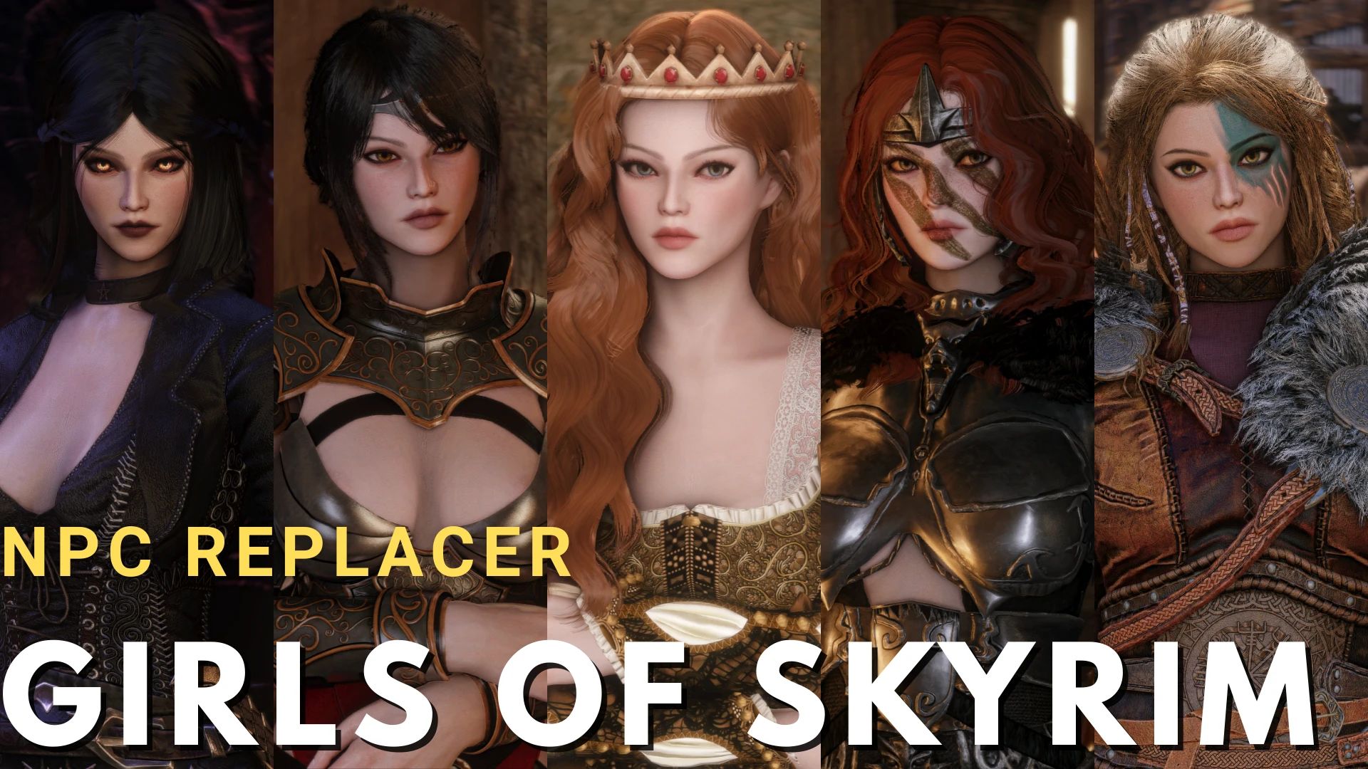 Girls of Skyrim Npc replacer Skypatcher mod for The Elder Scrolls V: Skyrim Special Edition