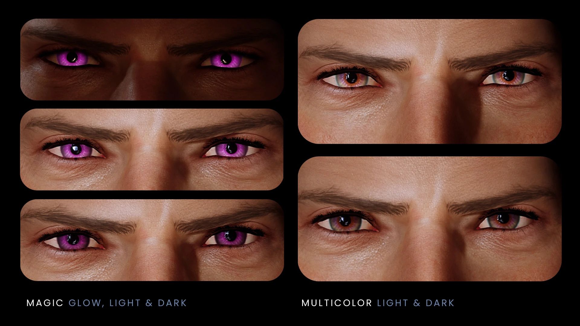 Miggyluv's Eyes mod for The Elder Scrolls V: Skyrim Special Edition