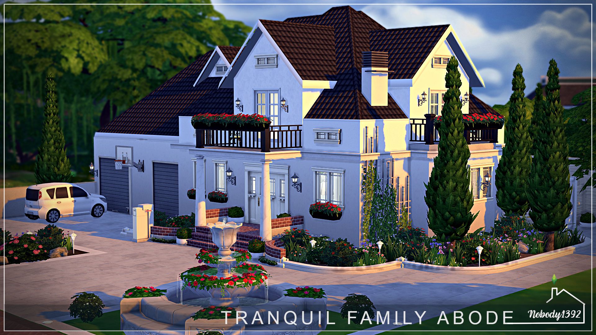 Tranquil Family Abode (No CC!) mod for The Sims 4 