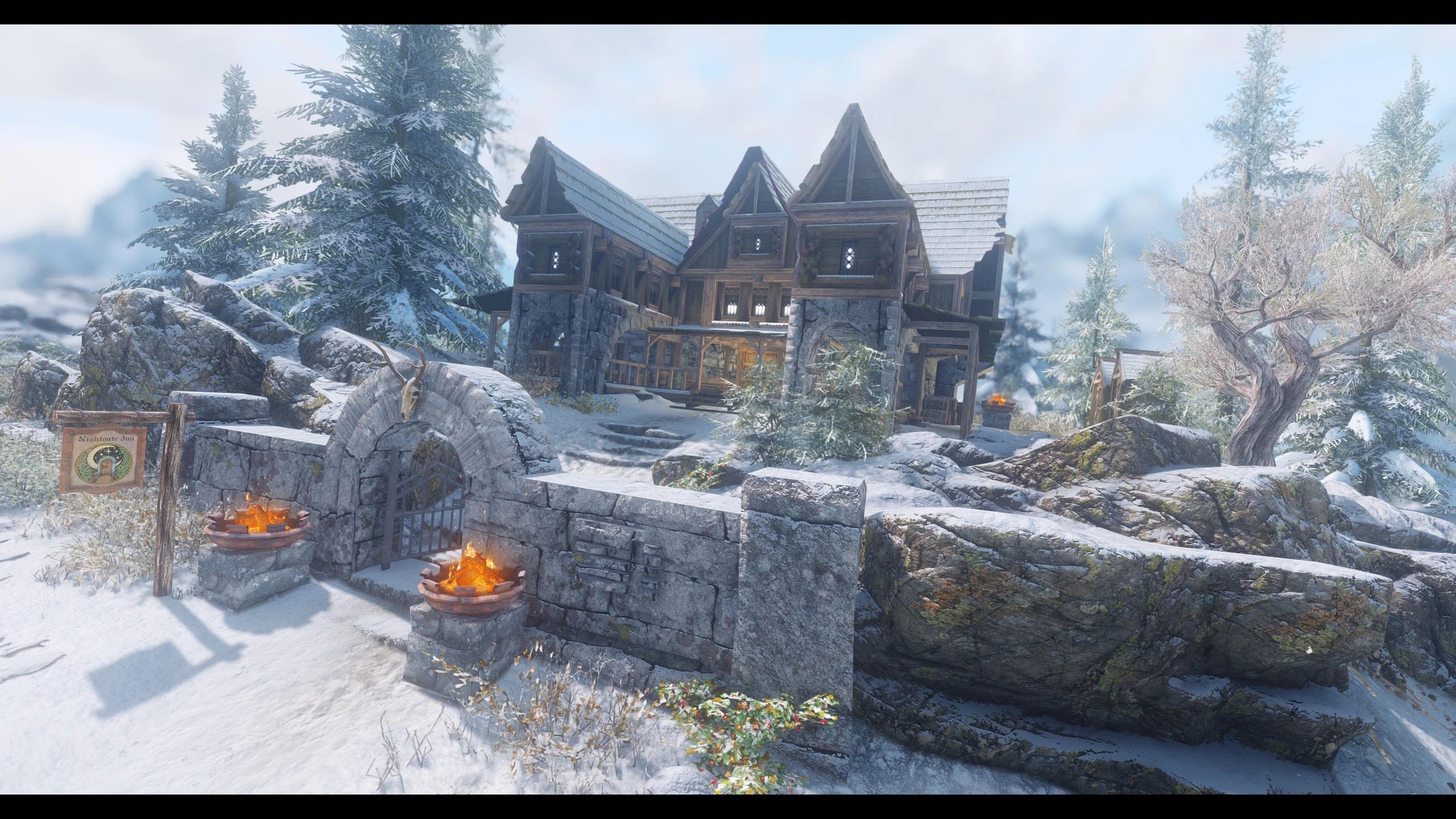 JK's Nightgate Inn mod for The Elder Scrolls V: Skyrim Special Edition