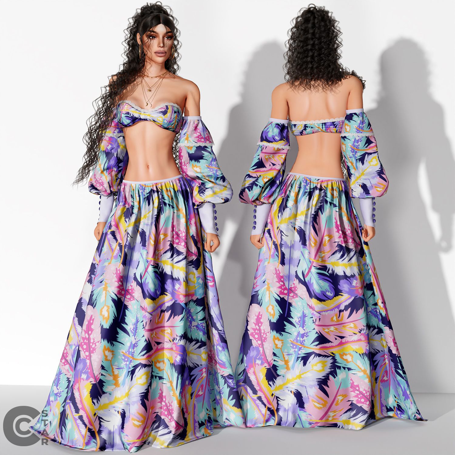 Bohemian Spring Set mod for The Sims 4 