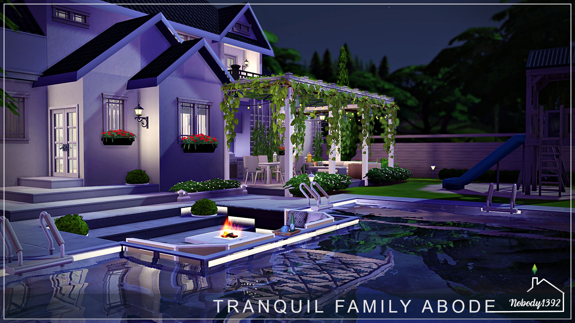 Tranquil Family Abode (No CC!) mod for The Sims 4 