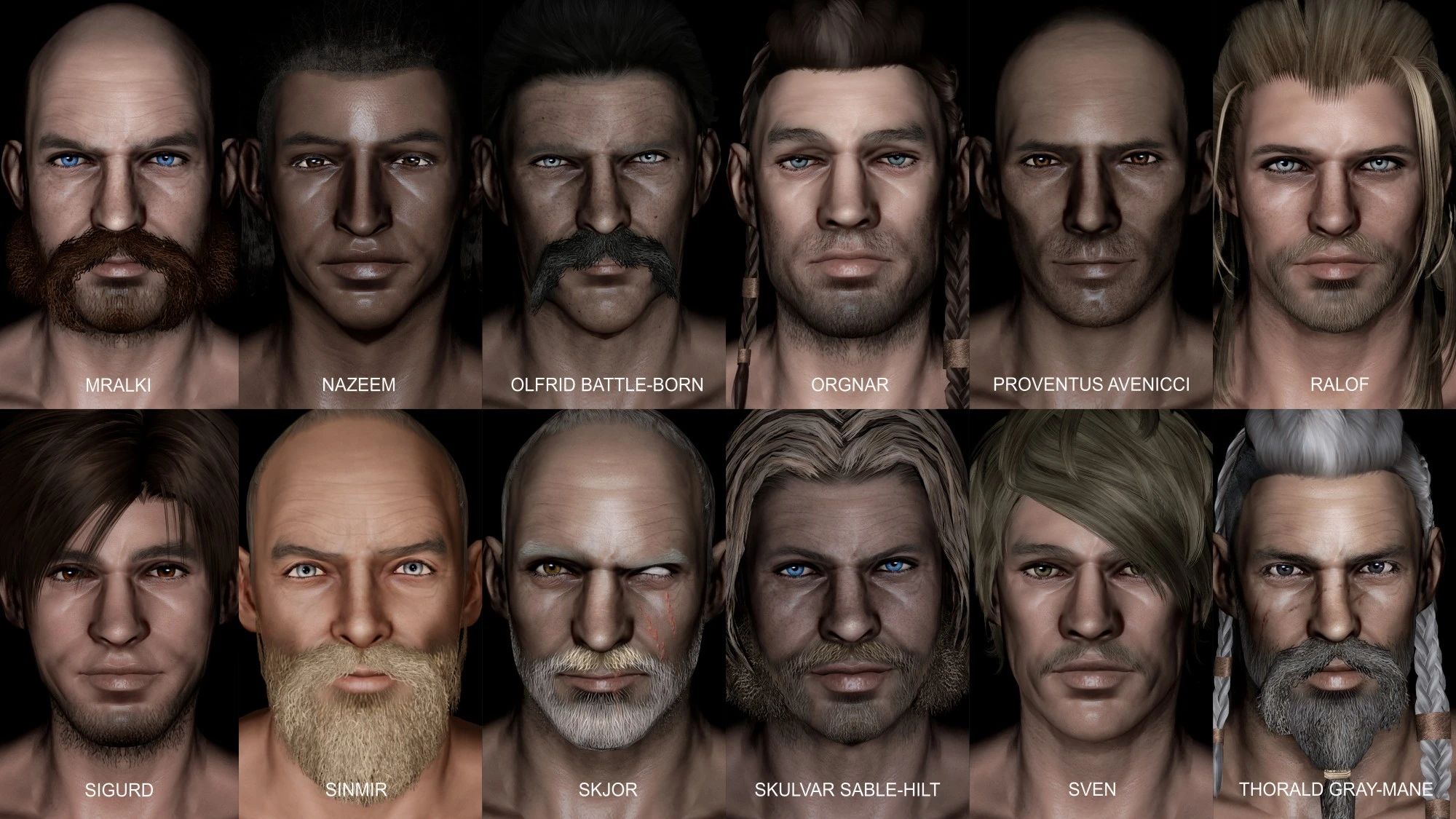 Miggyluv's NPCs - Men of Skyrim mod for The Elder Scrolls V: Skyrim Special Edition