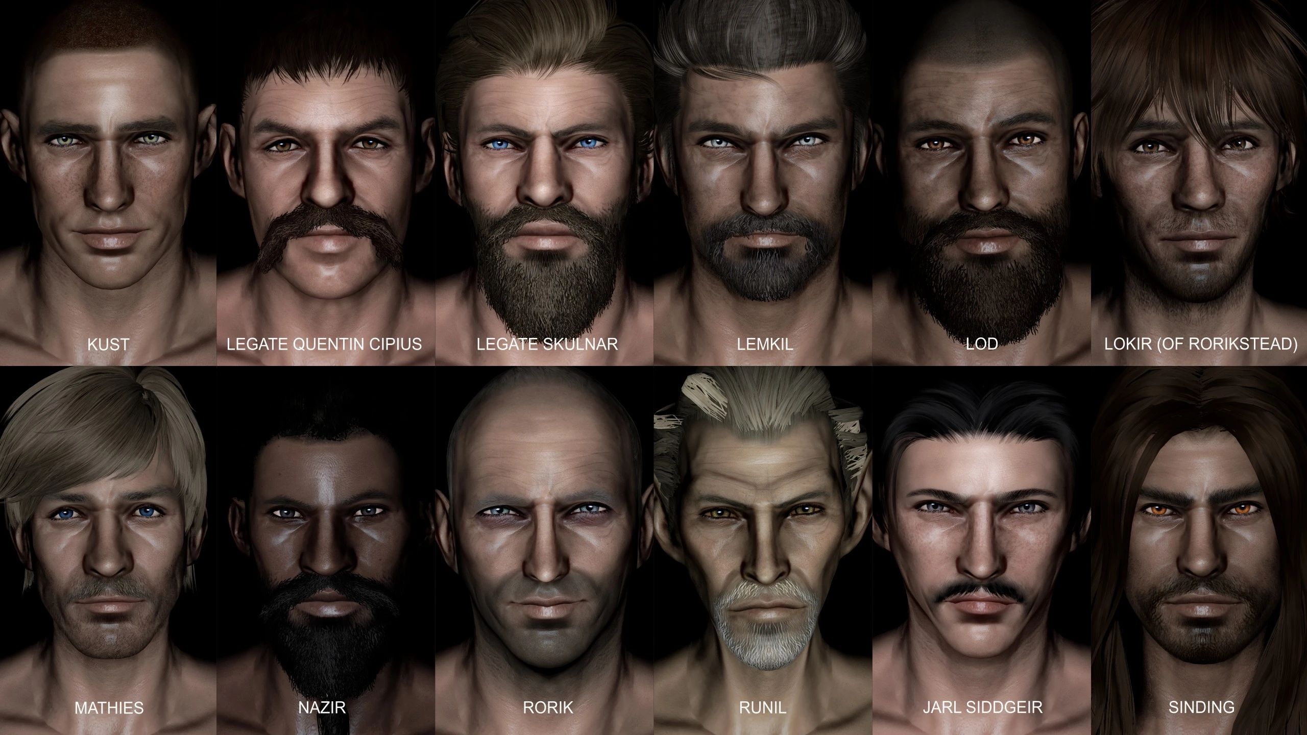 Miggyluv's NPCs - Men of Skyrim mod for The Elder Scrolls V: Skyrim Special Edition