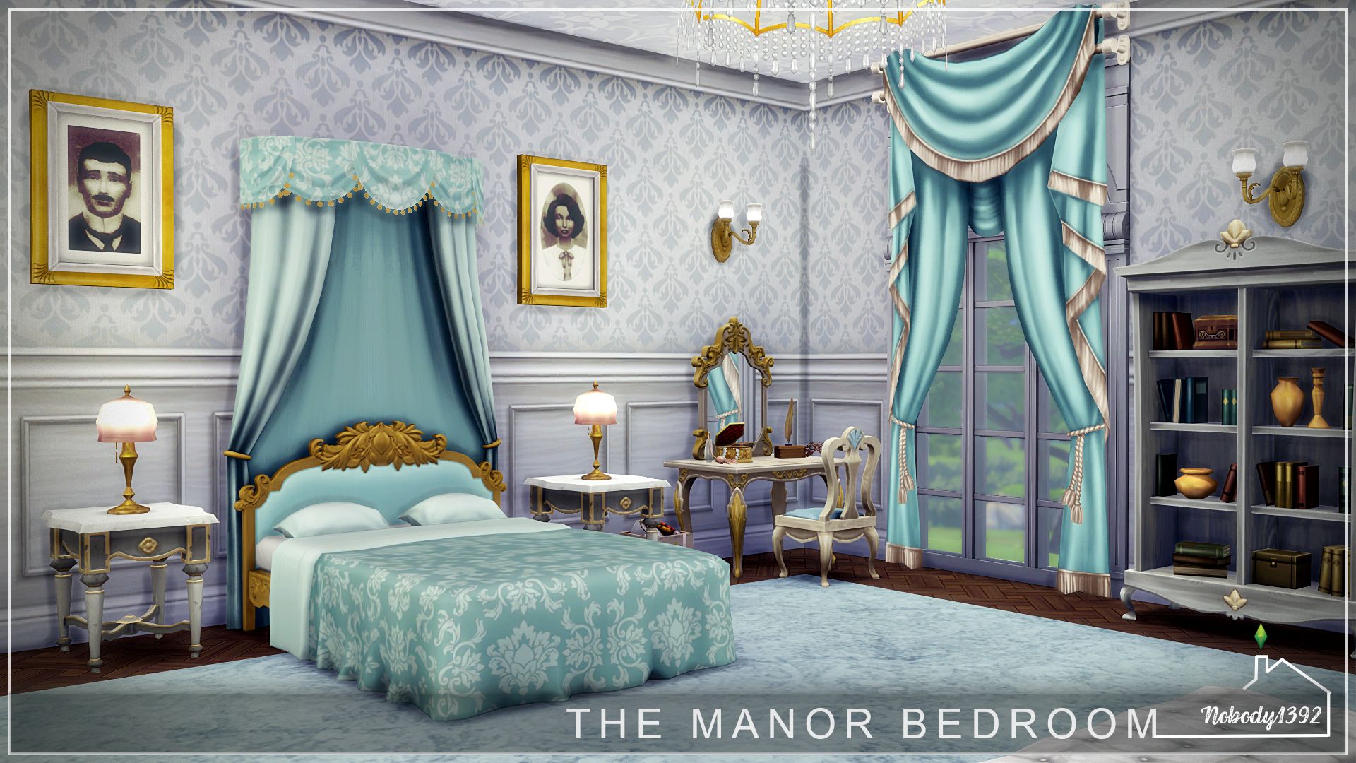 The Manor Bedroom (No CC!) - room mod for The Sims 4 