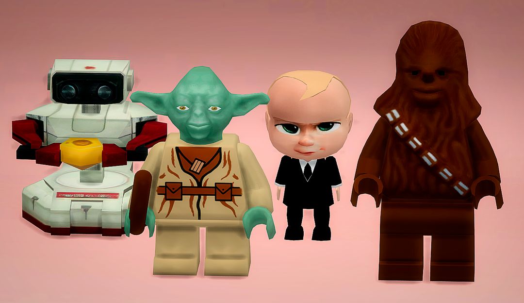 Legos star wars,The Boss Baby  mod for The Sims 4 