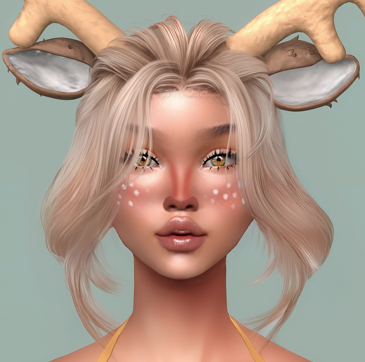 Fantasy fawnI makeup mod for The Sims 4 