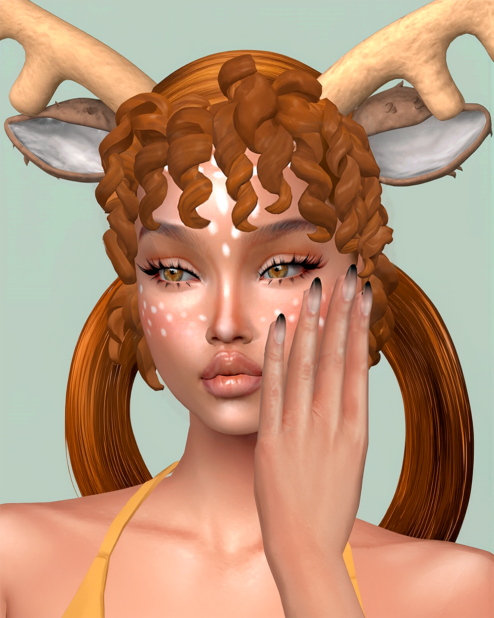 Fantasy fawnI makeup mod for The Sims 4 