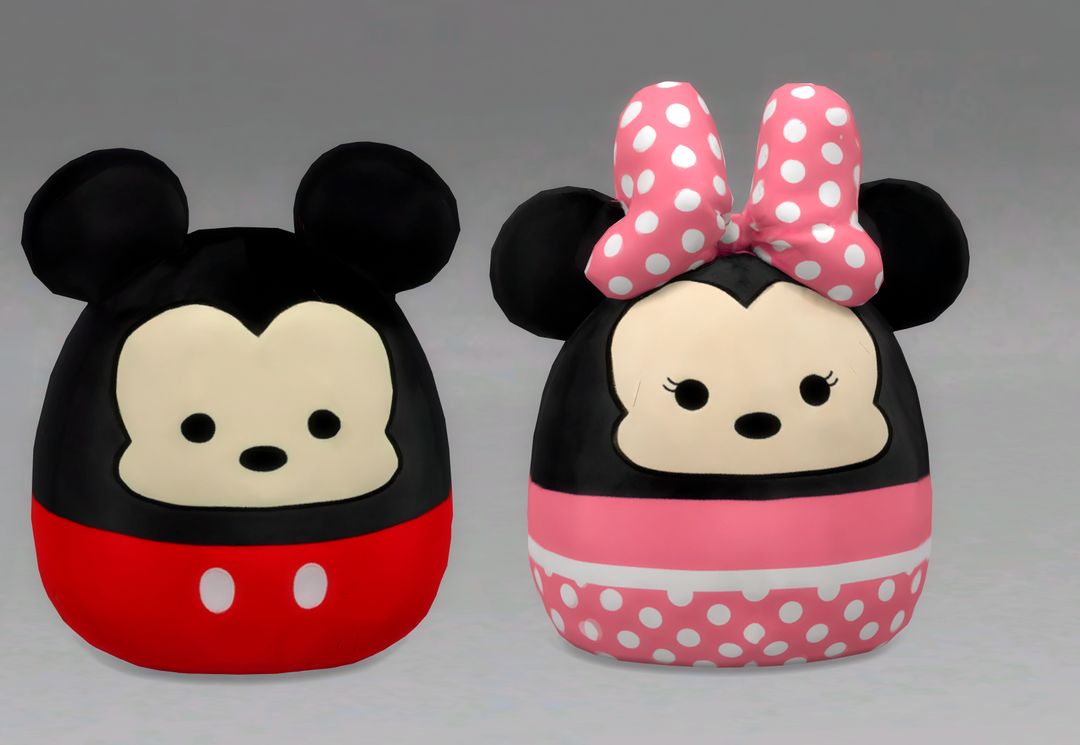Squishmallows Mickey-Minnie mod for The Sims 4 