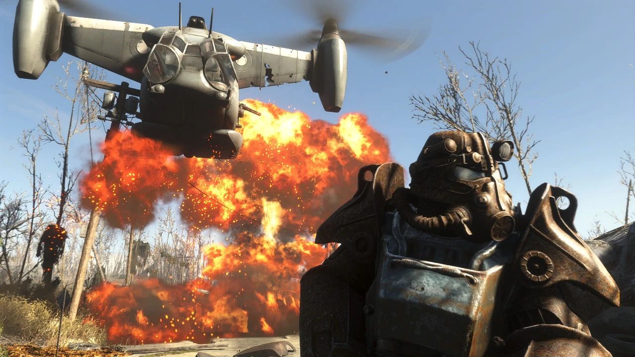 Edmond's Brotherhood Power Armor Drop Team mod for Fallout 4