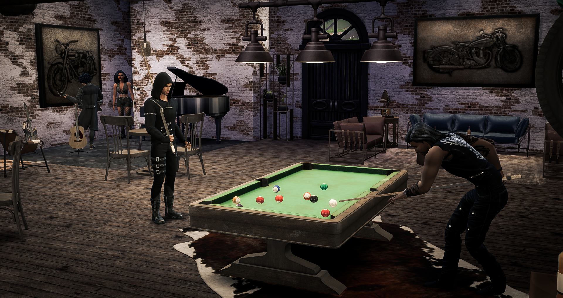 Man Cave  (Includes a functional pool table) mod for The Sims 4 