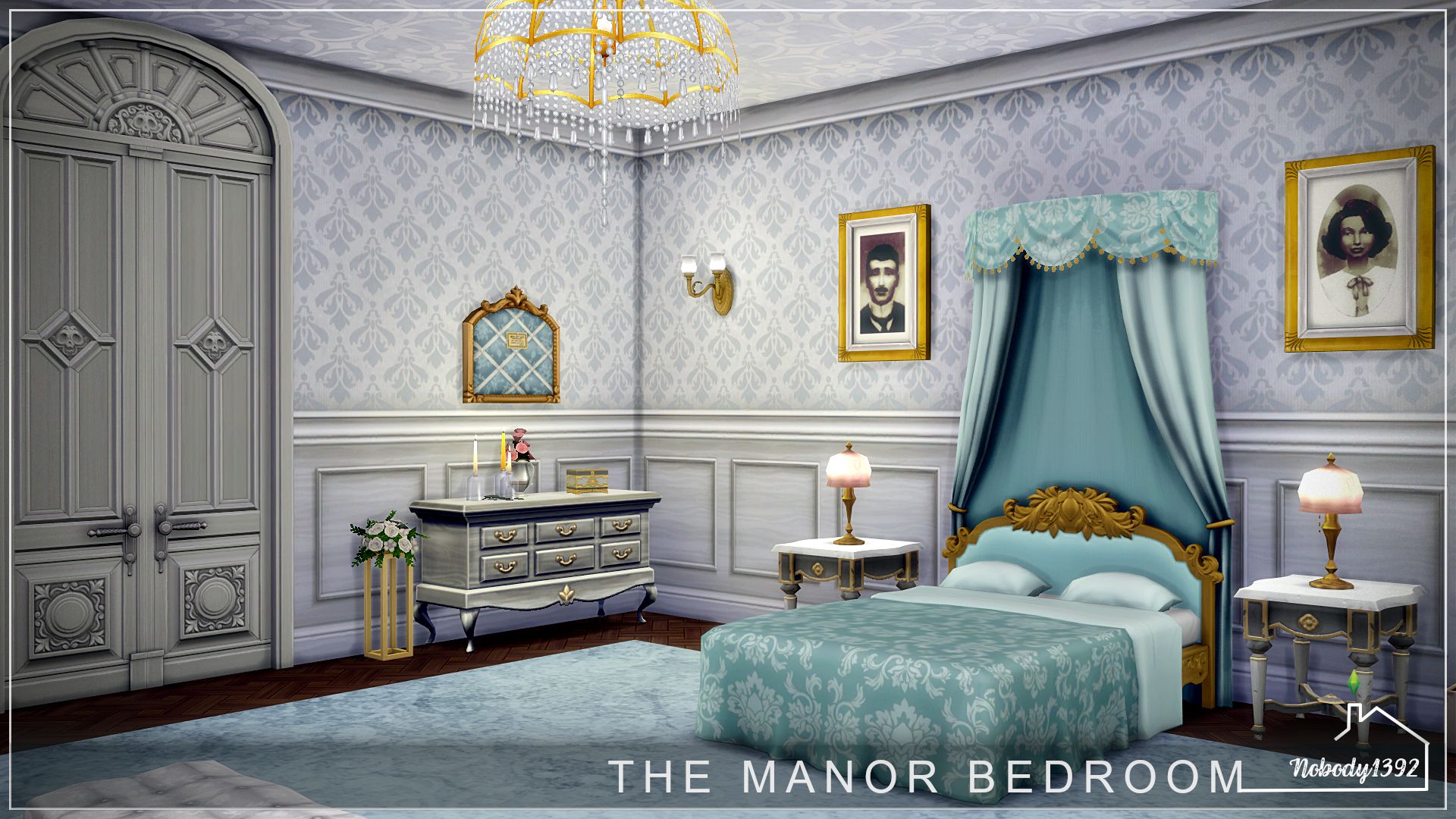 The Manor Bedroom (No CC!) - room mod for The Sims 4 
