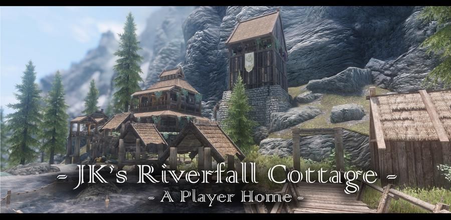 JK's Riverfall Cottage mod for The Elder Scrolls V: Skyrim Special Edition