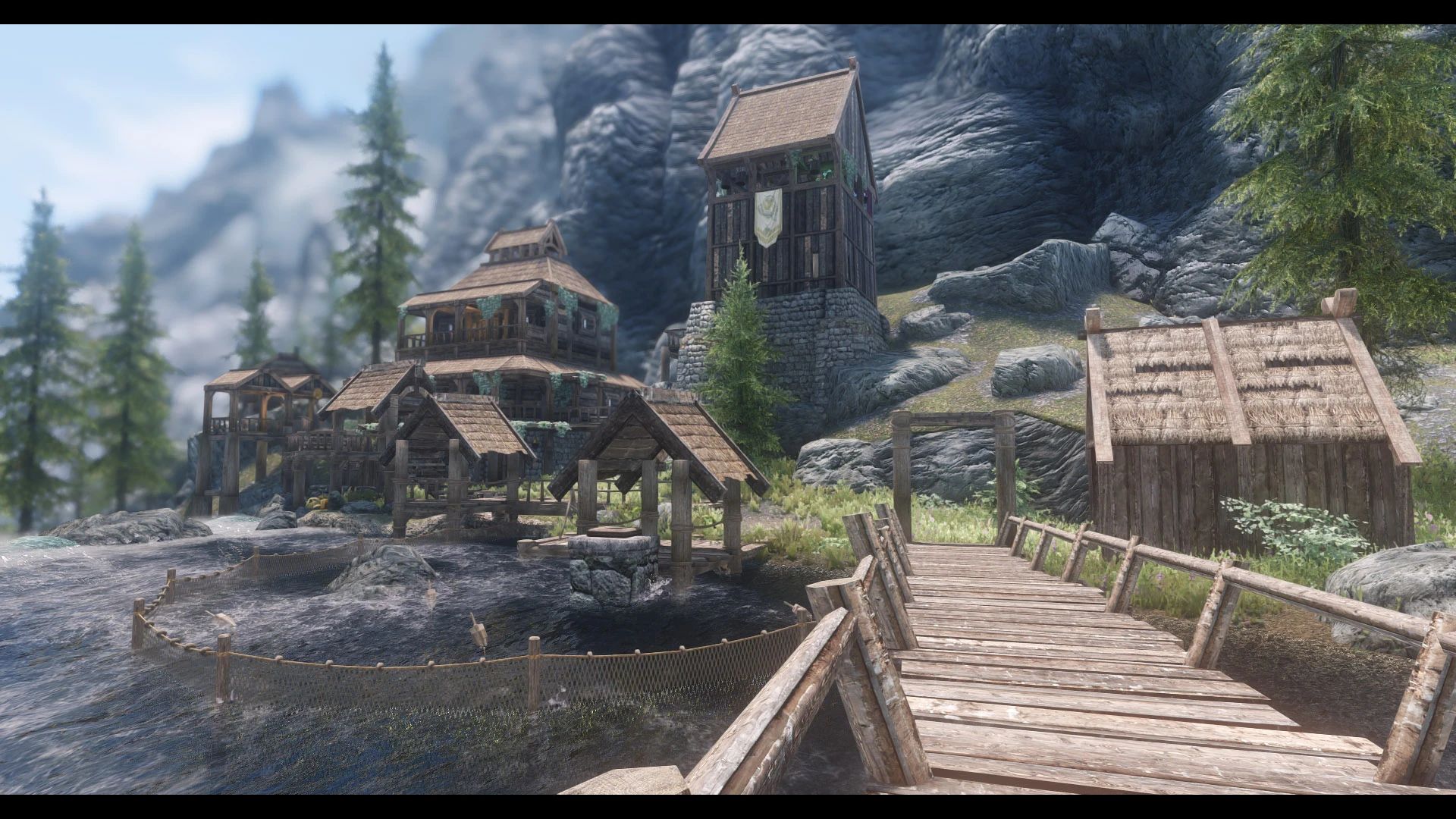 JK's Riverfall Cottage mod for The Elder Scrolls V: Skyrim Special Edition