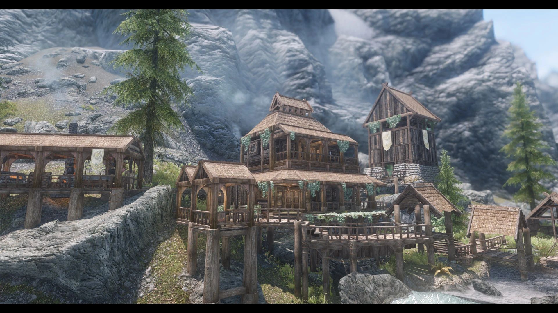 JK's Riverfall Cottage mod for The Elder Scrolls V: Skyrim Special Edition