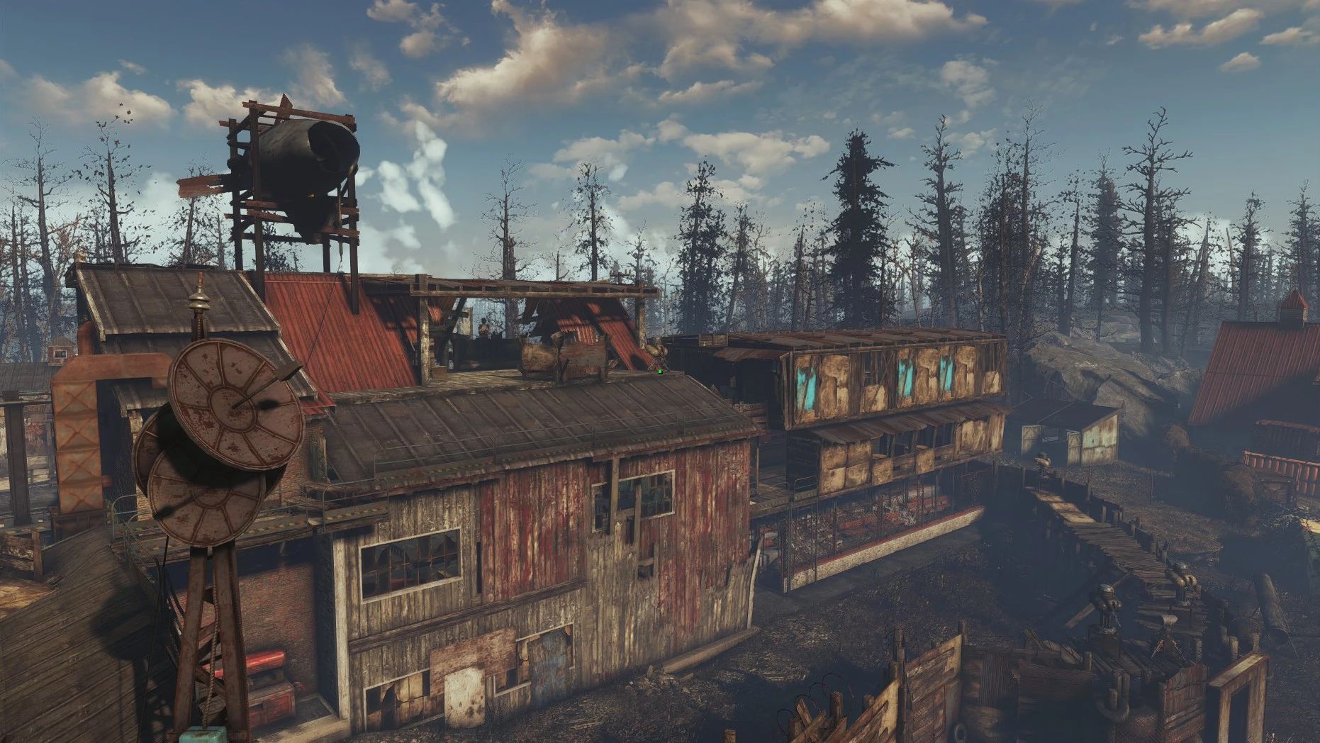 Edmond's Far Harbor Lumber Mill Vanilla Blueprint mod for Fallout 4