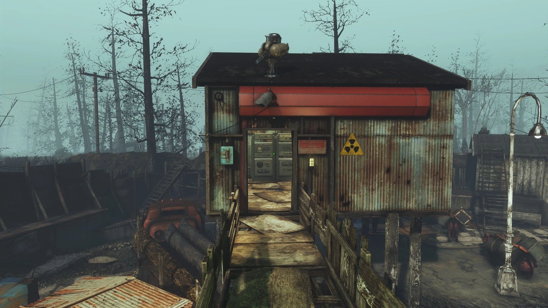 Edmond's Far Harbor Lumber Mill Vanilla Blueprint mod for Fallout 4