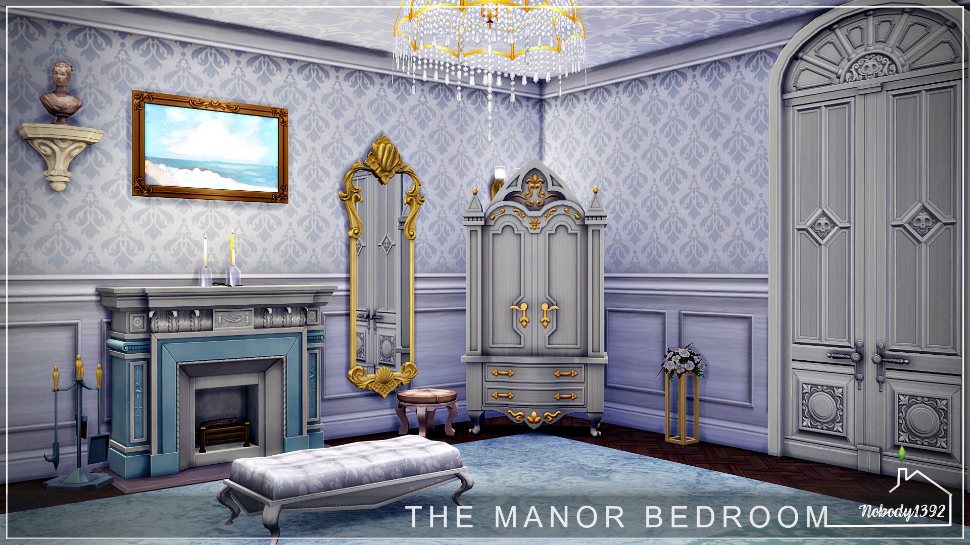 The Manor Bedroom (No CC!) - room mod for The Sims 4 
