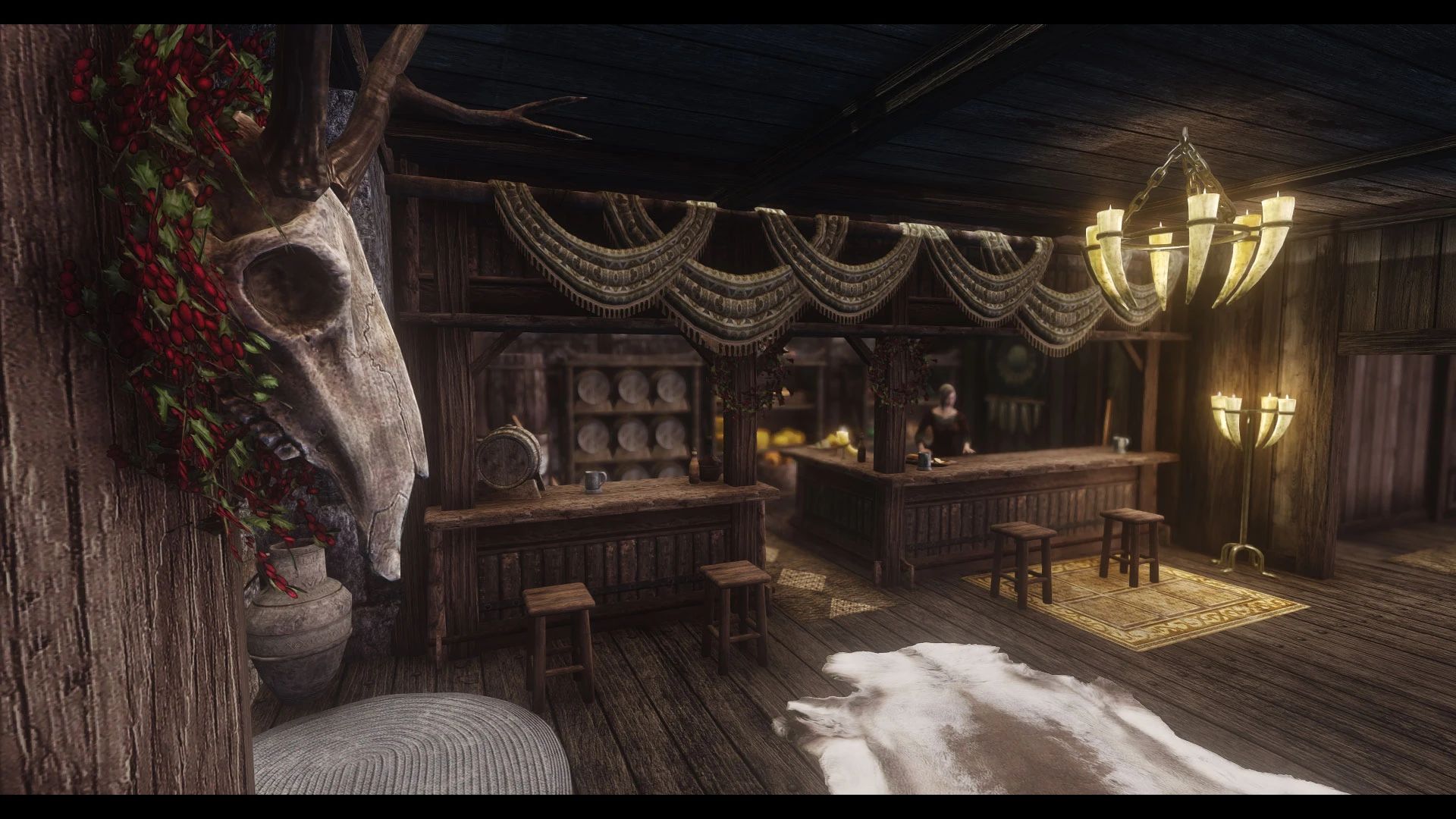 JK's Candlehearth Hall mod for The Elder Scrolls V: Skyrim Special Edition