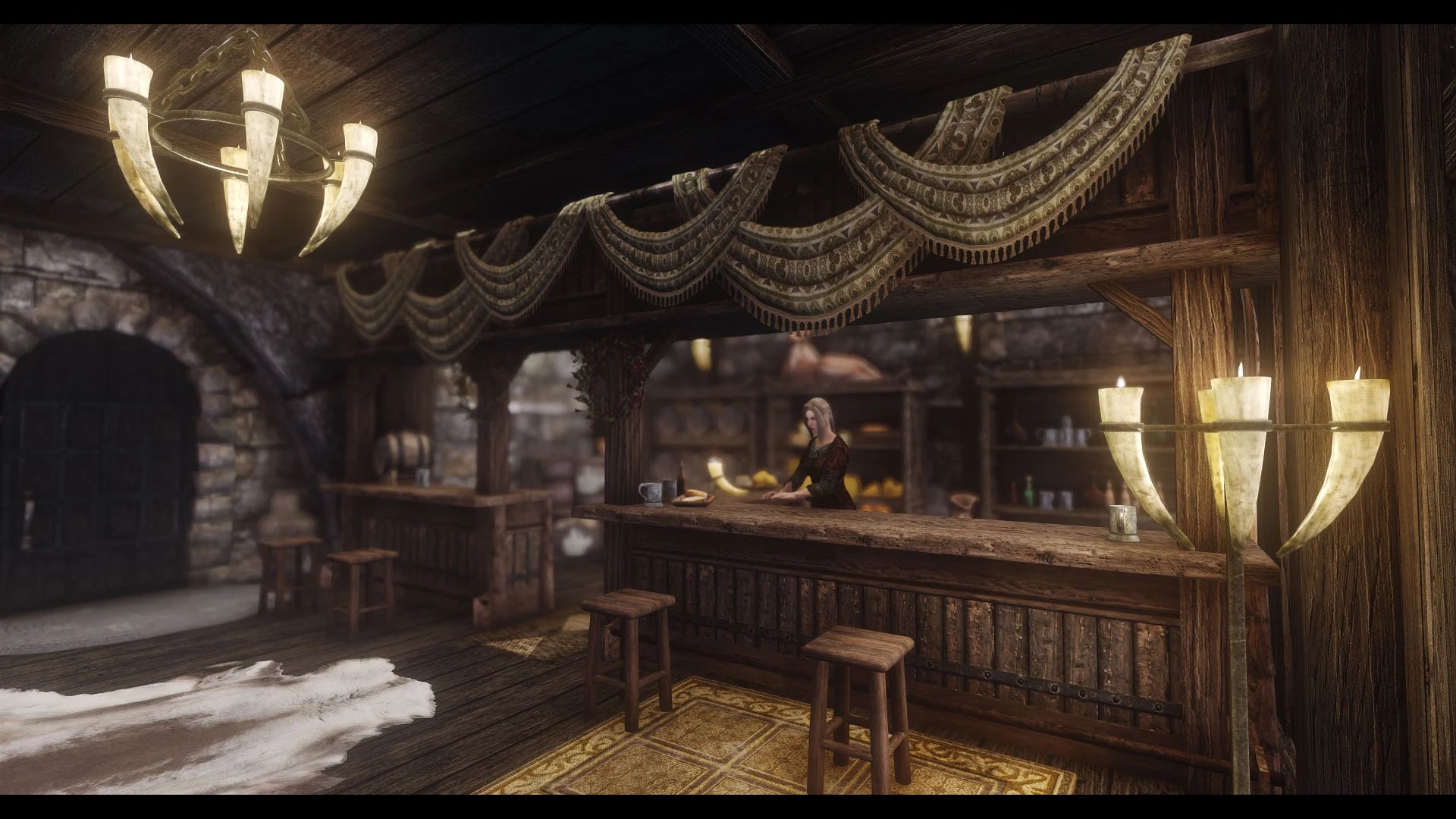 JK's Candlehearth Hall mod for The Elder Scrolls V: Skyrim Special Edition