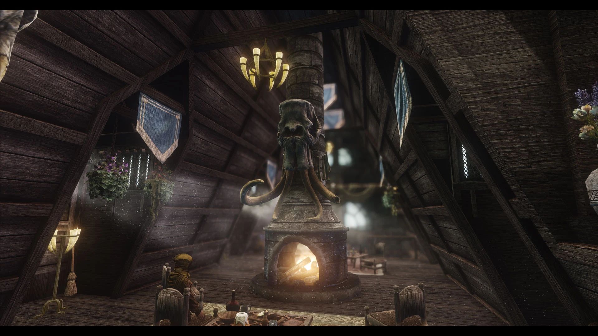 JK's Candlehearth Hall mod for The Elder Scrolls V: Skyrim Special Edition