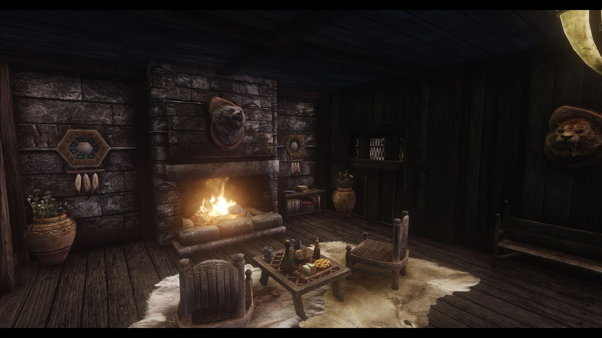 JK's Candlehearth Hall mod for The Elder Scrolls V: Skyrim Special Edition