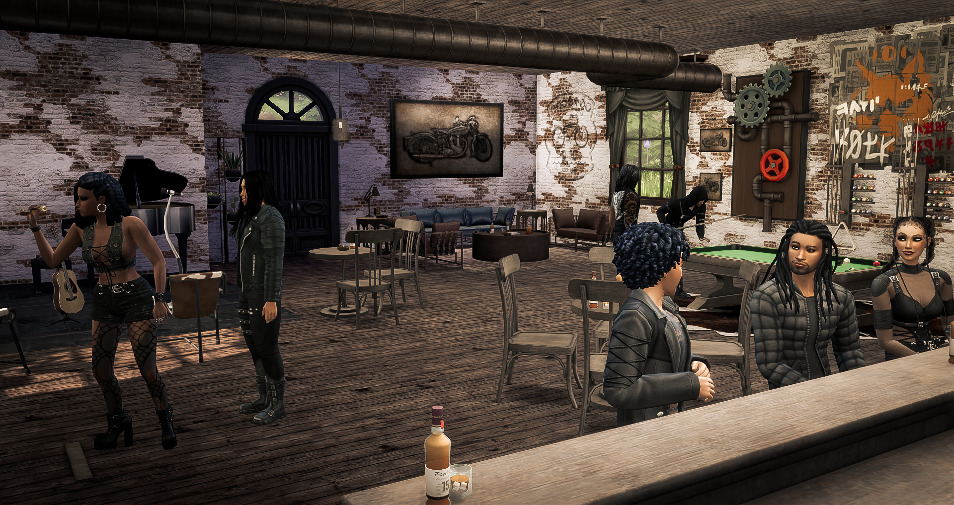 Man Cave  (Includes a functional pool table) mod for The Sims 4 