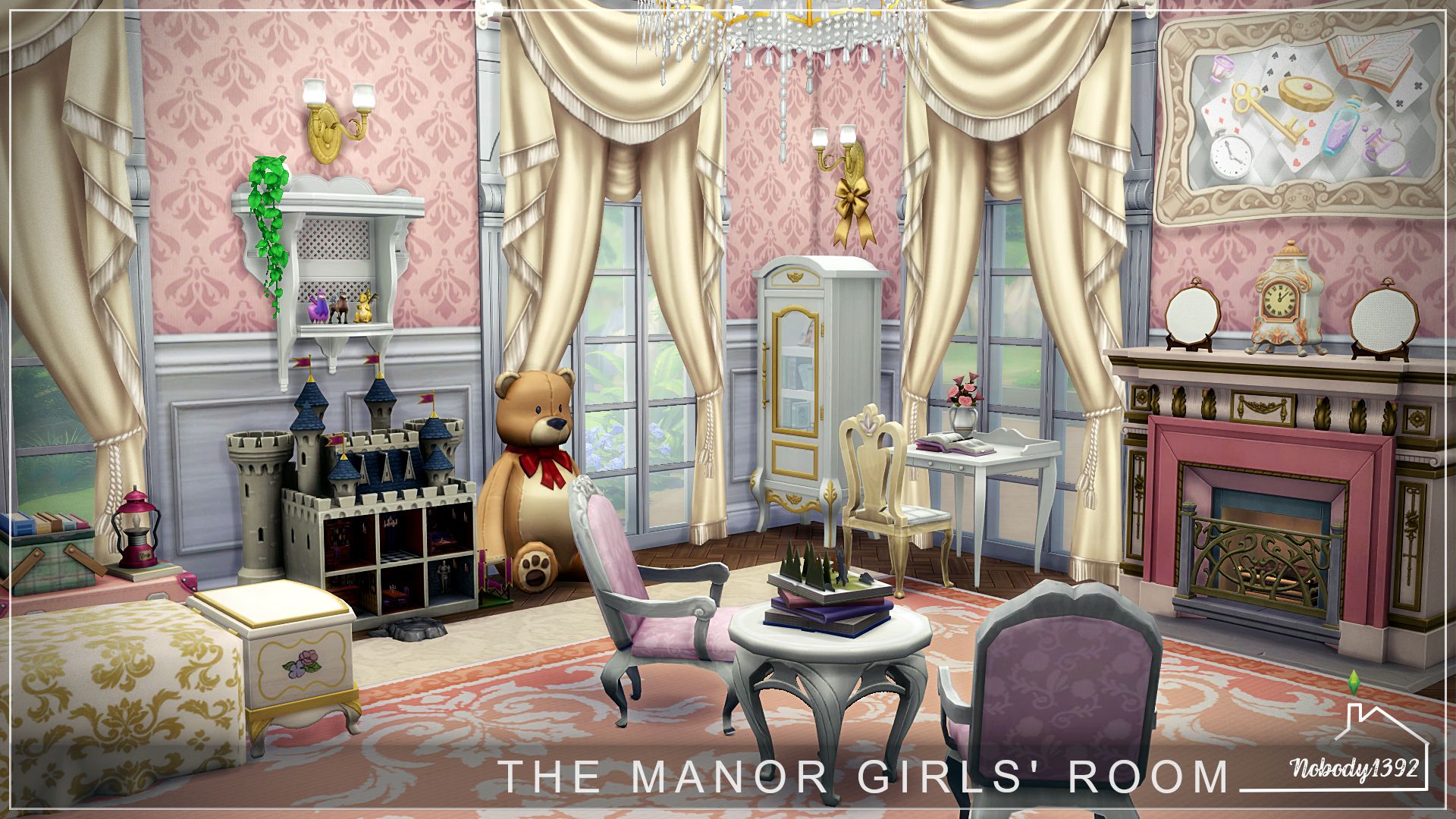 The Manor Girls' Room (No CC!) - room mod for The Sims 4 