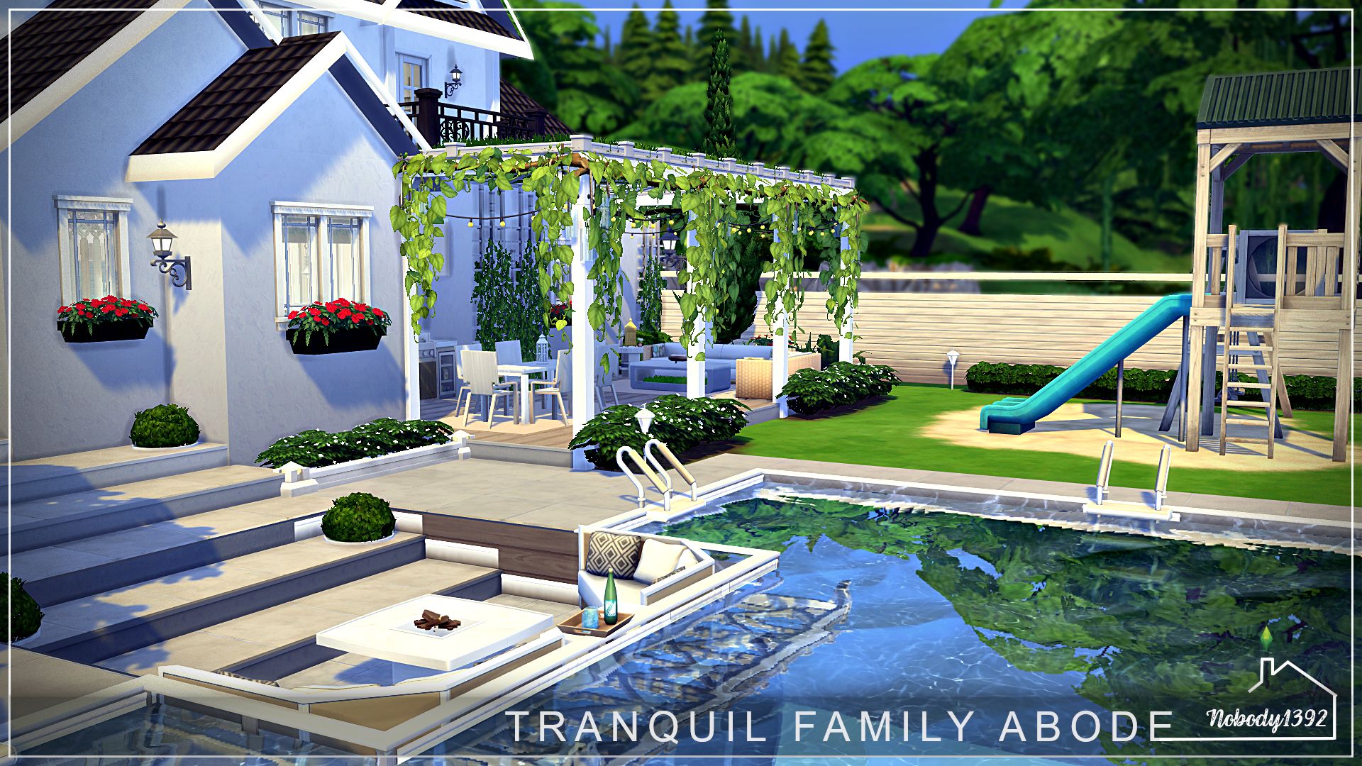 Tranquil Family Abode (No CC!) mod for The Sims 4 
