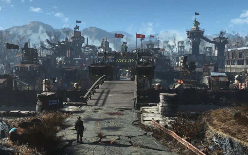 Edmond's Settlement Attack Spawns Outside the Settlement mod for Fallout 4