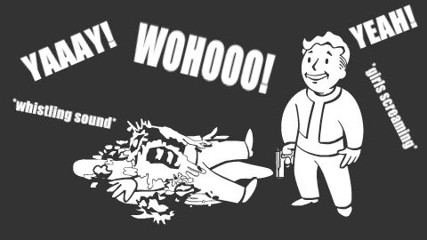 Critical Hit Cheering mod for Fallout: New Vegas