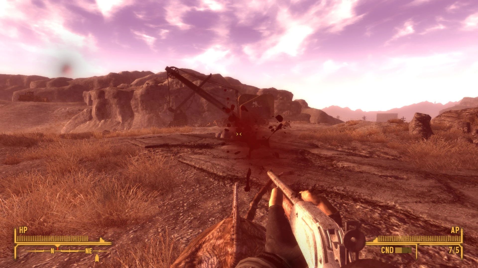 Old School HP Damage Visuals mod for Fallout: New Vegas