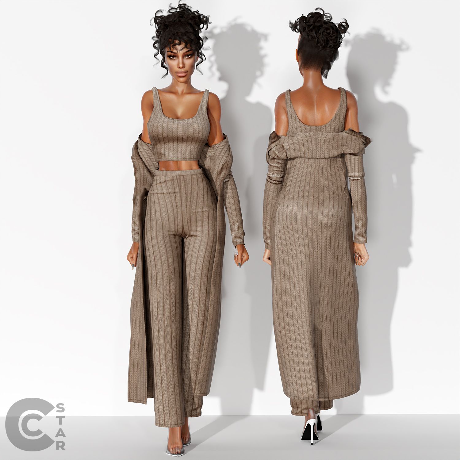 Knit Outfit Set mod for The Sims 4 