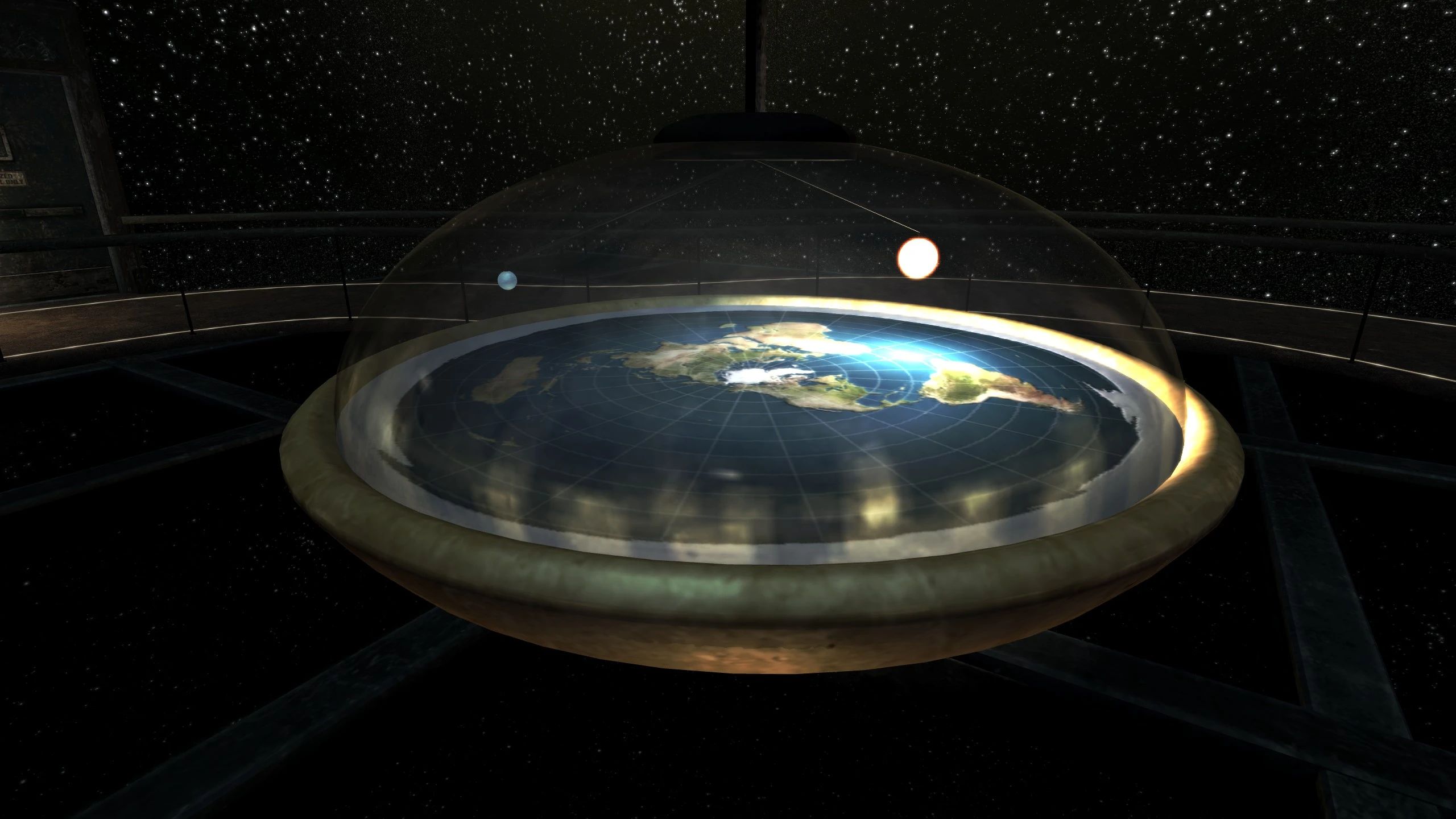 Flat Earth Model Replacer mod for Fallout: New Vegas