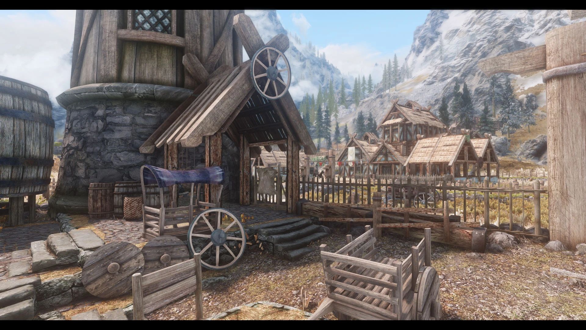 JK's Whiterun Outskirts mod for The Elder Scrolls V: Skyrim Special Edition