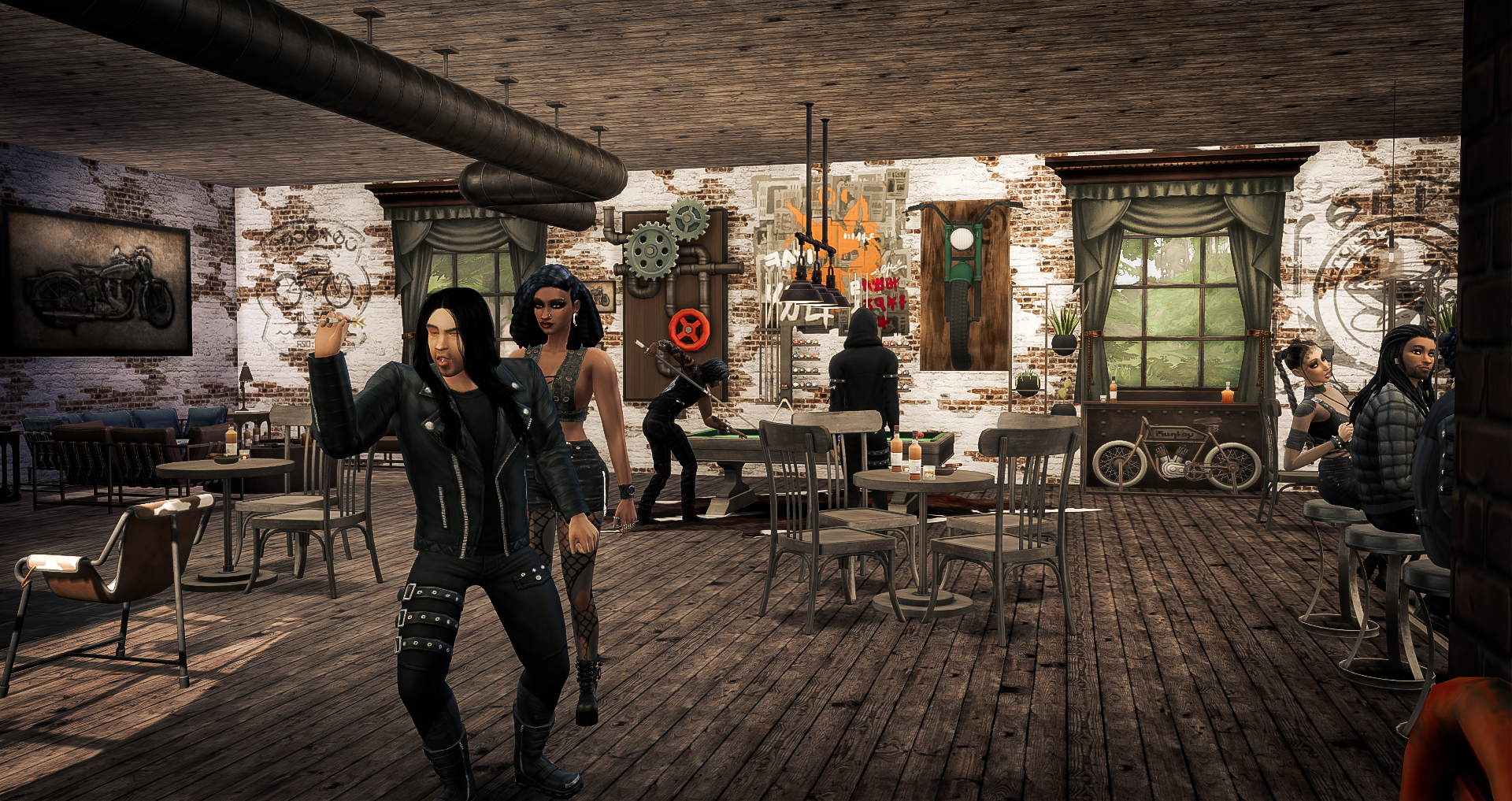 Man Cave  (Includes a functional pool table) mod for The Sims 4 