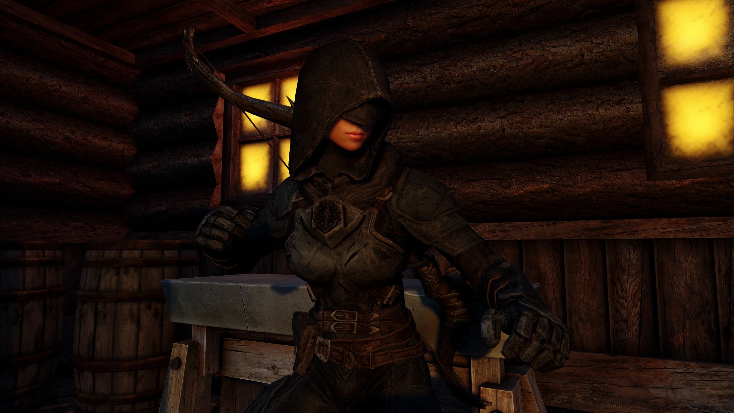 Shadow Duelist Armour BHUNP mod for The Elder Scrolls V: Skyrim Special Edition
