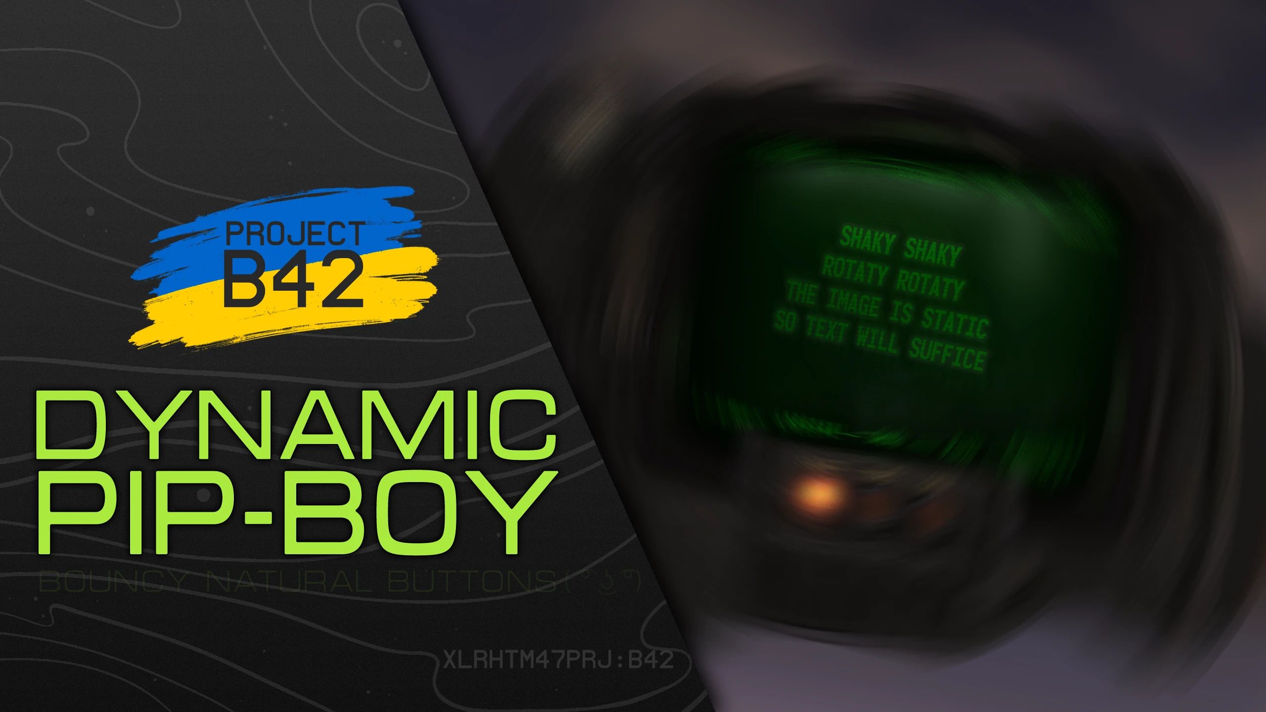 B42 Dynamic Pip-Boy - Bouncy Natural Buttons - Espless mod for Fallout: New Vegas