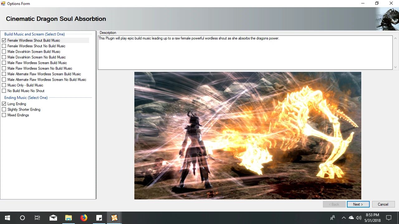 Cinematic Dragon Soul Absorption LE mod for Skyrim
