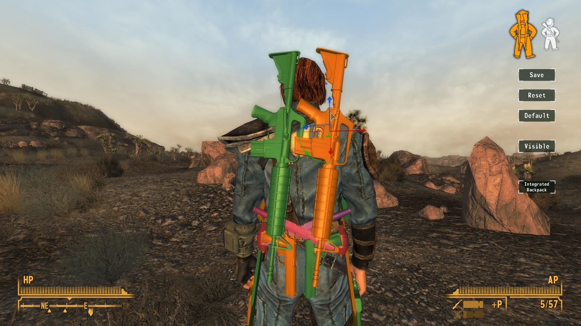B42 Holstered Offensive Tools and Bouncy Natural Boomsticks mod for Fallout: New Vegas