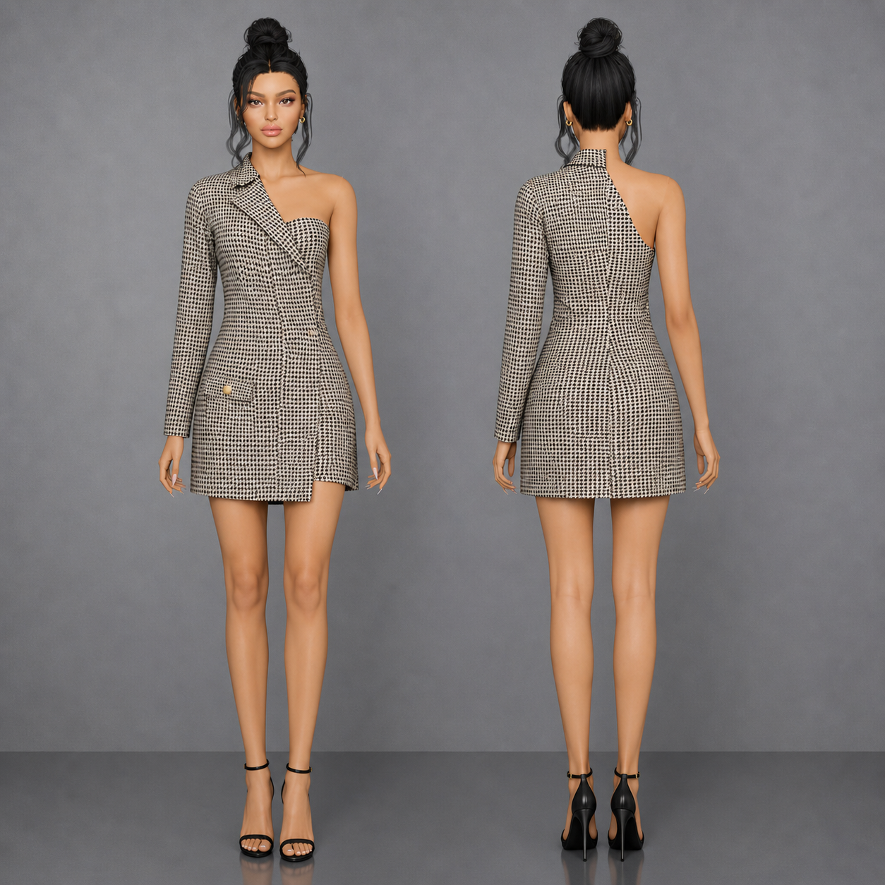 Suit Dress mod for The Sims 4 